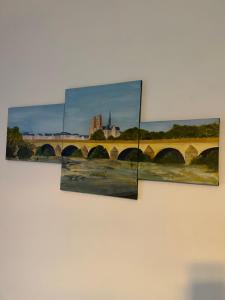 Cosy Loire, T2 neuf au bords de Loire,vue cathédrale et parking privé