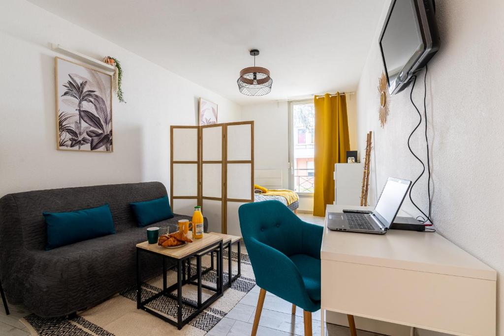 Appartement Cosy Mimi Home-Centre Ville + Parking privé N 13 - au rez de chaussée 7 Rue Parmentier 21000 Dijon