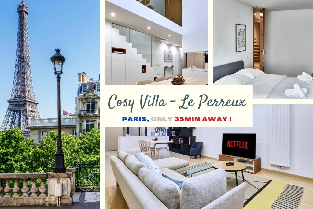 Appartement Cosy Villa LE PERREUX - Terrace & Garden, Netflix, Free Parking - Visit Paris & Disneyland ! 23 Allée Guy Môcquet 94170 Le Perreux-Sur-Marne