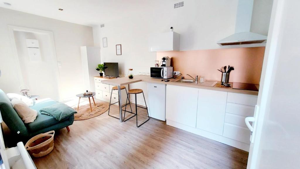 Appartement Cosy Yucca - Happy Studio - Les Halles + Parking 87 Rue Castetnau 64000 Pau