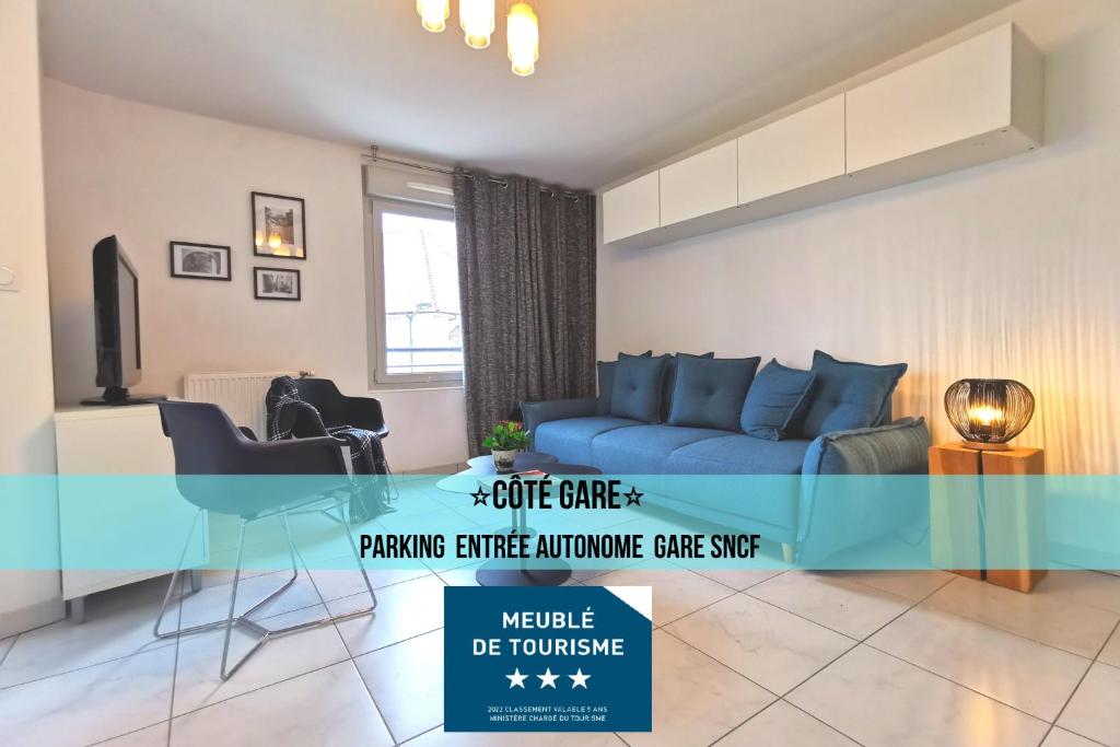 CÔTÉ GARE - Gare - Centre-ville - Parking - Netflix - Wifi - Disney+ - Terrasse 2 ème étage 24 Avenue de Bouvard, 74000 Annecy
