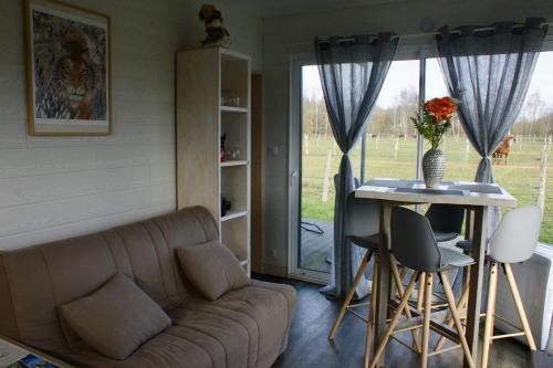 Cottage tout confort au milieu des chevaux