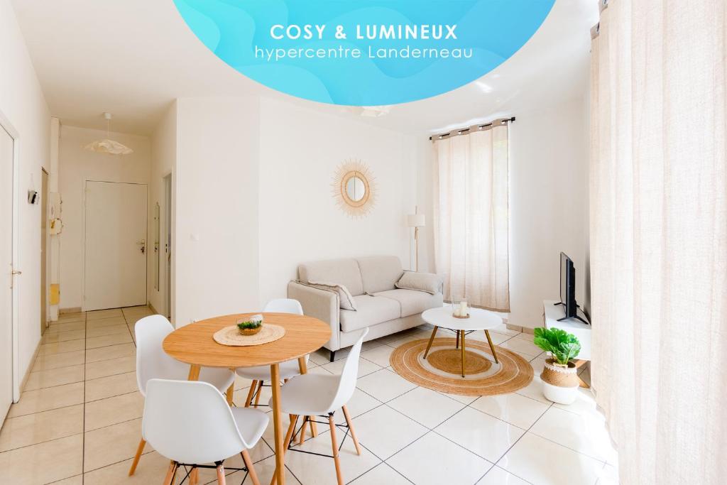 Appartement Coziliz Cosy & Lumineux 35m2 dans l'hypercentre 1 Place de l'Église Saint-Houardon 29800 Landerneau