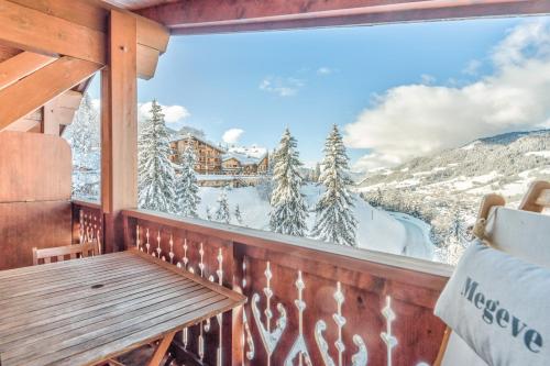 Cozy 2-bedroom with terrace overlooking the valley of Megève Welkeys