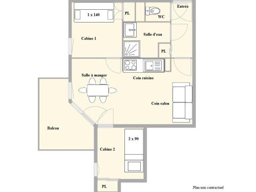 Appartement Appartement Crest-Voland, 3 pièces, 5 personnes - FR-1-595-70 LE CERNIX Crest-Voland