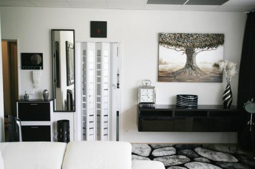 Designerwohnung in Schwarz und Weiß