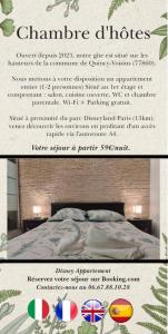 Appartement Disney Appartement 68A Rue Carnot 77860 Quincy-Voisins Île-de-France