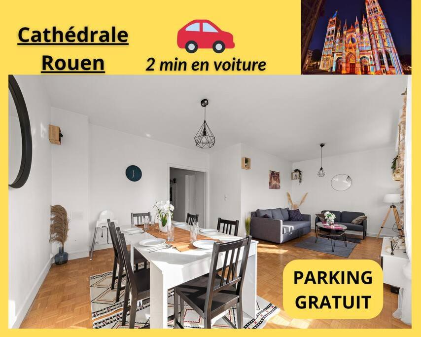 Appartement Dock-Free Parking Gratuit-Cosy-8Pers CentreVille 135 Boulevard Jean Jaurès 76000 Rouen