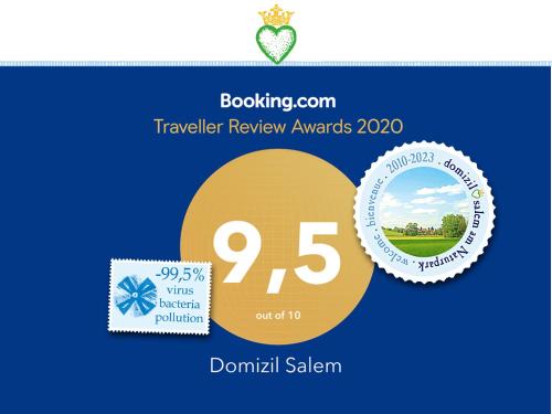 Domizil Salem am Naturpark L, 30 qm Terrasse, 2 Wohnungen , 2 x Schlafzimmer & Dusche 105 qm & Garten 300 qm & Allergiker
