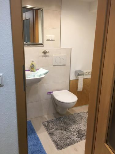 Doppelzimmer mit neuem Bad in der Villa Naturpark Rheinblick