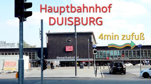 Duisburg Zentrum Lavendel, 5 min zu Fuß von HBF, Düsseldorf Messe und Flughafen 35 min