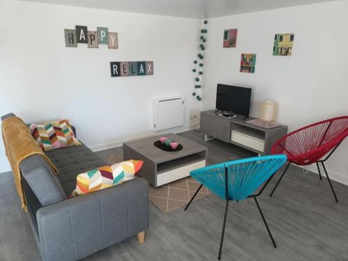 Duplex 4/5 personnes sur cour
