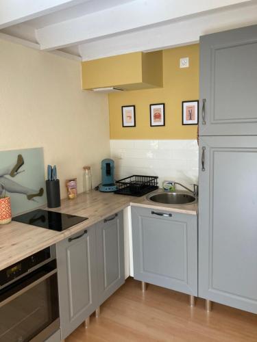 Duplex cosy 4 personnes piscine et plage à pied