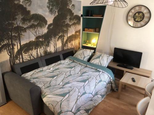 Duplex pour 6 personnes avec garage - secteur CHU de Rouen