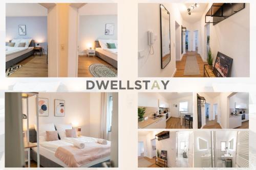DWELLSTAY - Wohnung 90qm, 3 Schlafzimmer, Küche, Wohnzimmer, Balkon, Netflix