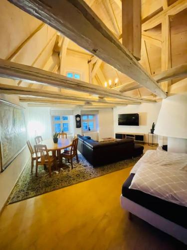 Eine Etage im historischen Gästehaus bei Magdeburg