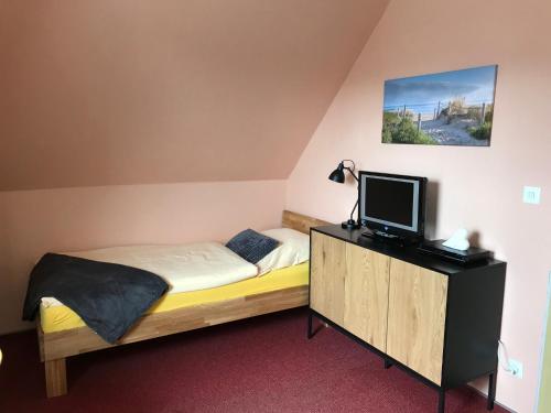 Einzelzimmer im Haus Leuchtturm mit Dusche und WC ohne täglichen Service & Frühstück