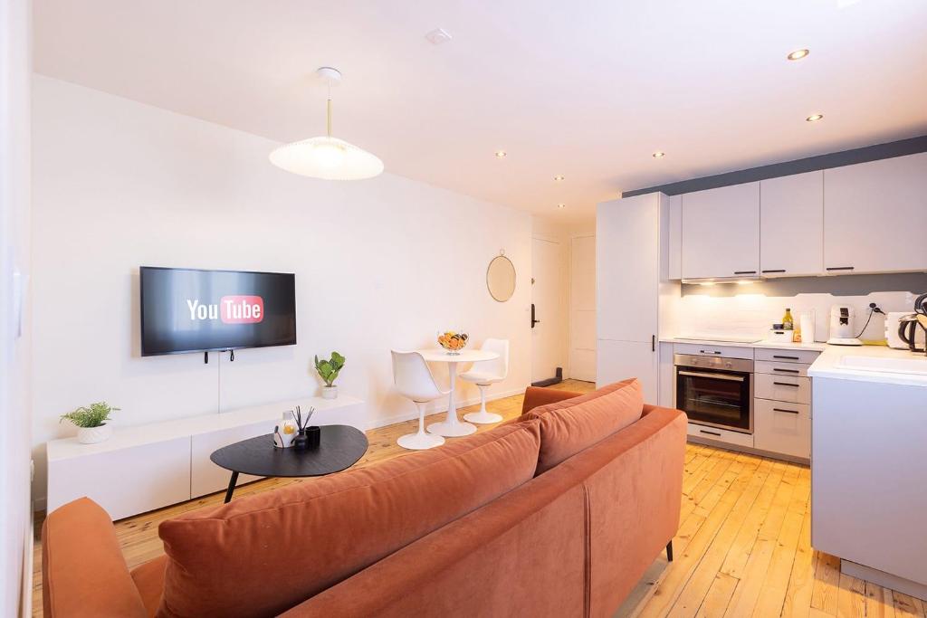 Appartement Emeraude, T2 design tout équipé Châteaucreux-Gare 62 Rue Neyron 42000 Saint-Étienne