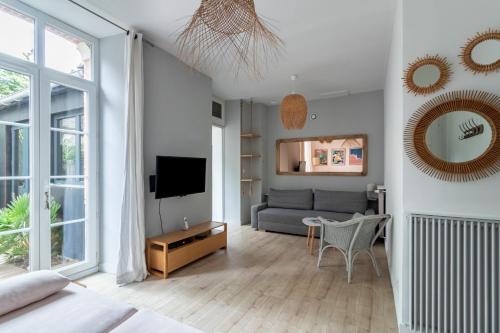 En plein coeur de ville, bel appartement pour 8