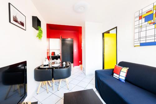 Appartement entier - Le mondrian - 1ch Check-in 24h Villeurbanne france