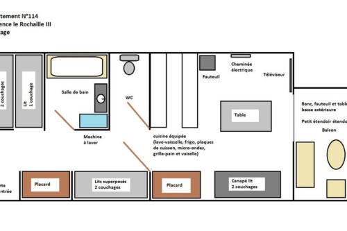 Appartement équipé 6 couchages PRALOUP 1600 Uvernet-Fours france