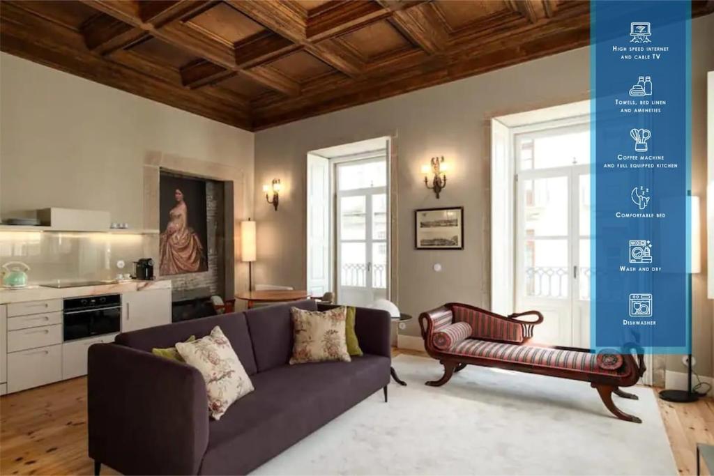 Appartement Estefânia Luxury Apartment Historic House Downtown 2 Rua do Ferraz 4050-266 Porto