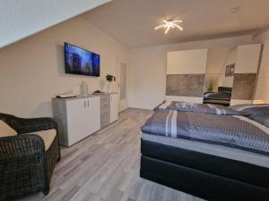 Exklusives und helles Apartment im Zentrum von Kassel, schnelles 1Gbit Internet, Geschirrspüler, Boxspringbetten