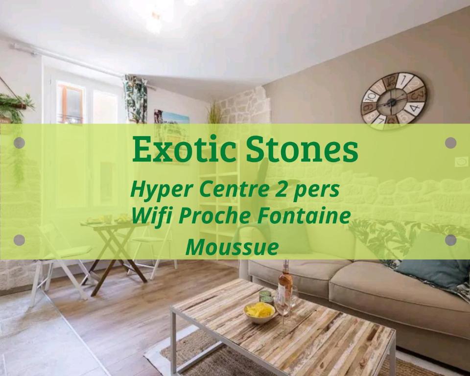 Appartement Exotic Stones Hyper Centre Fontaine Moussue 35 Rue Ponsard 13300 Salon-de-Provence