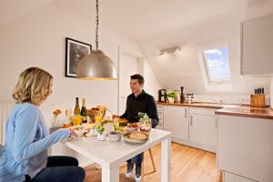 Ferien-Apartment Haubentaucher im Naturschutzgebiet mit Privatstrand