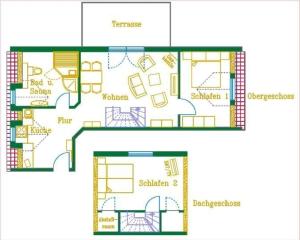 Appartement Ferienappartement im Og der Villa Royal Am Eschenwald 15 17213 Göhren-Lebbin Mecklembourg-Poméranie