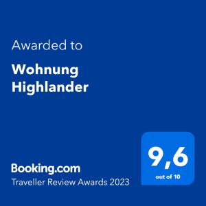 Ferienhof-Dachsberg Wohnung Highlander