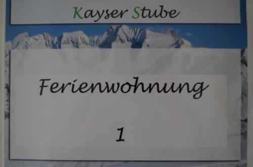 Ferienwohnung 1 - Kayserstube
