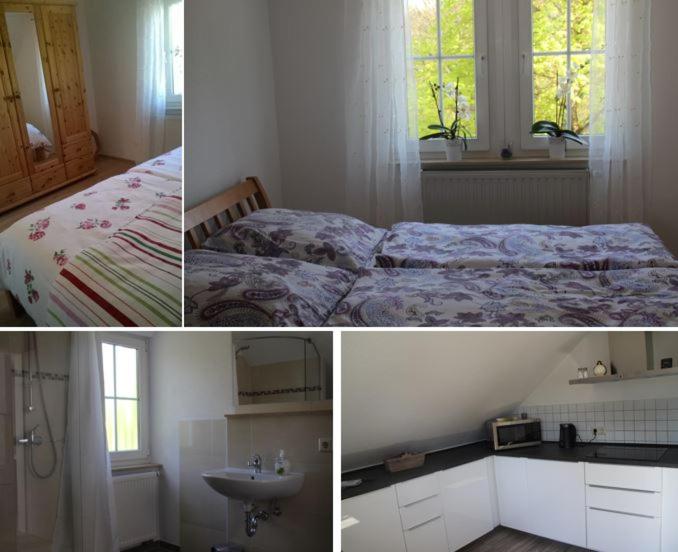 Appartement Ferienwohnung am Bodensee mit Balkon 25 Bahnhofstraße Ferienwohnung oben mit Küche, Wohn-Esszimmer, Bad und 2 Schlafzimmer 88690 Uhldingen-Mühlhofen