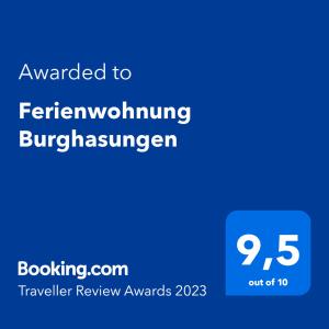 Ferienwohnung Burghasungen