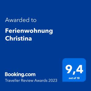 Ferienwohnung Christina