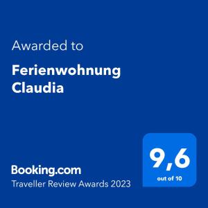 Ferienwohnung Claudia