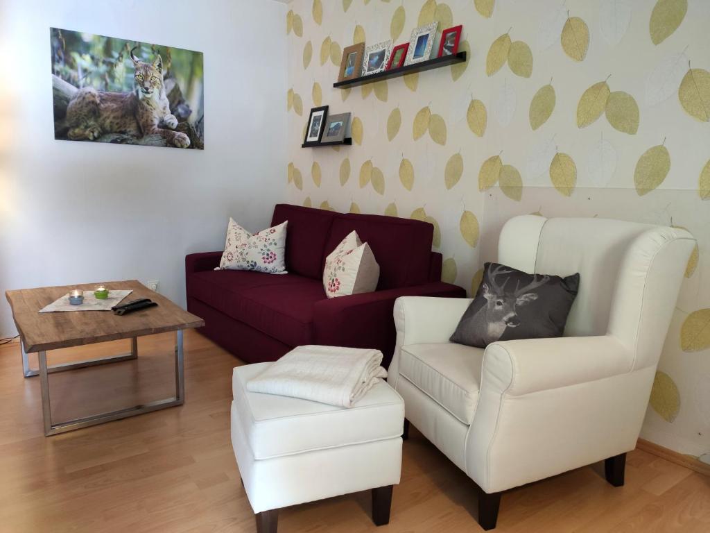 Appartement Ferienwohnung Harzluchs mit Balkon, Netflix und Sauna im Haus Hindenburgstraße 30 38700 Hohegeiss