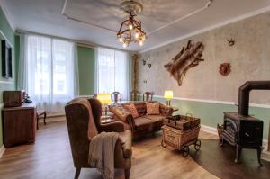 Ferienwohnung Herrenzimmer mit Kamin und Terrasse