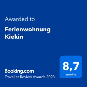 Ferienwohnung Kiekin