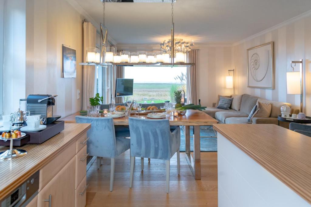 Appartement Ferienwohnung Luxus mit Wattenmeerblick Feskerdam 28 25980 Morsum