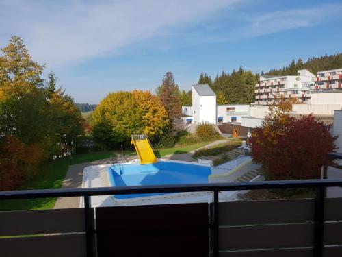 Ferienwohnung mit Blick in den Bayrischen Wald oberhalb von Sankt Engelmar
