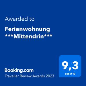 Ferienwohnung ***Mittendrin***