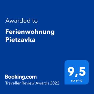 Ferienwohnung Pietzavka