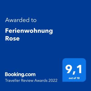 Ferienwohnung Rose