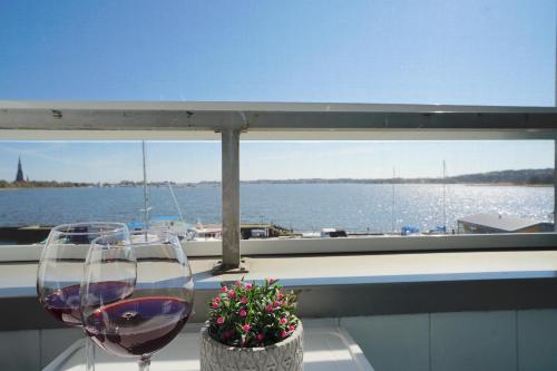 Ferienwohnung Schleiloge mit Panoramablick auf die Schlei