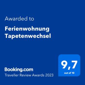 Ferienwohnung Tapetenwechsel