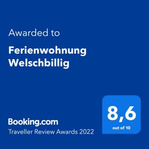 Ferienwohnung Welschbillig