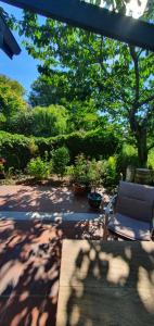 Ferienwohnung Wybo mit Garten