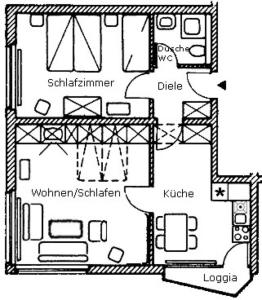 Appartement Ferienwohnung Zur Alten Post Amrum Inselstraße 8 25946 Wittdün Schleswig-Holstein