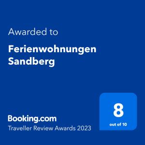 Ferienwohnungen Sandberg